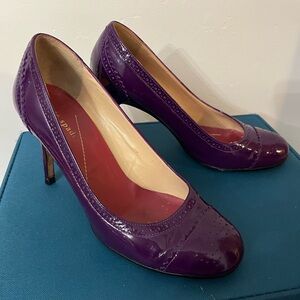 Kate spade purple, patent leather heels, pumps, size 8